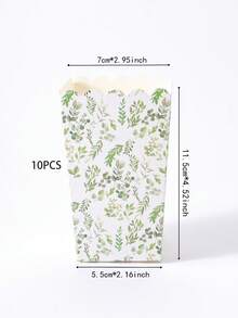 Bộ 24 đĩa, cốc, hộp đựng bỏng ngô dùng một lần hình lá viền vàng, đồ dùng tiệc tùng phù hợp cho 24 khách, bộ đồ ăn bằng giấy dùng một lần cho sinh nhật, đám cưới, tiệc tùng, dã ngoại gia đình. - Nhiều màu - Xem 6