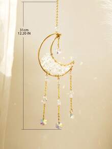 1 chiếc đồ trang trí treo hình trăng lưỡi liềm vàng bằng pha lê, đồ trang trí cửa sổ hình trăng sao tạo cầu vồng, trang trí phòng theo phong cách Boho, đồ trang trí treo hình trăng sao thiên thể, đồ trang trí thiền định tâm linh, mặt dây chuyền quả cầu pha lê, quà tặng cho mẹ, trang trí cửa sổ phòng ngủ, phòng khách, nhà bếp, đồ trang trí nhà theo phong cách Boho, đồ trang trí năng lượng tích cực, quà tân gia, lăng kính chữa bệnh bằng pha lê, trang trí nhà Boho, trang trí phòng theo phong cách phù thủy, đồ trang trí bệ cửa sổ thiên thể. - Nhiều màu - Xem 10