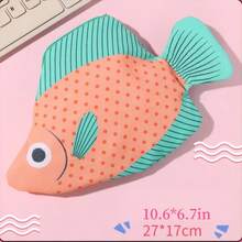 1 PC Creative Deep Sea Fish Pencil Case | Large Capacity Cartoon Animal Stationery Box, Back-To-School Supplies, Multi-Functional Organizer Bag, Study Essentials, Animal Theme, Playful Organizer, Durable Fabric, Highquality Case, Multifunctional Case, Stationery Pouch, Creative Professionals, Office Workers - Multicolor - View 12