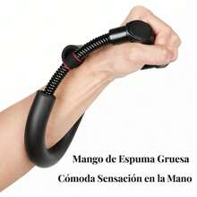 Ejercitador de Dedos y Muñeca para Entrenamiento de Fuerza, Dispositivo de Resistencia Ajustable para Mano, Antebrazo y Rehabilitación.. - Negro - Ver 8