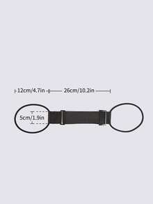 1pc Adjustable Luggage Strap, Baggage Luggage Belts, Travel Security Carry On Straps Luggage Packing Belt Travel Bag Fixing Hanging Belt Luggage Elastic Rope Binding Belt Luggage Strapping Belt - Black - View 3