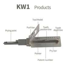 Waterproof Hand Tools Stainless Maintenance Repair Tool 2 In 1 KW1 Hook And Pick Set Precision Pick & Hook Set - 1 - View 5
