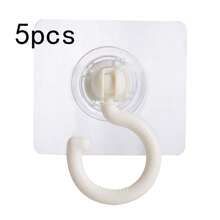 1pc 360 Degree Rotating Seamless Wall-Mounted Multi-Function Hook, Suitable For Kitchen And Other Scenarios - Multicolor - View 8