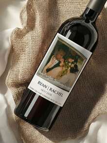 1-12 Pcs Custom Wine Bottle Labels Suitable For Weddings, Bridal Showers, Newlyweds, Couples, Special Events, And Holiday Parties. Waterproof Personalized Text Stickers; Can Be Used As Bridesmaid Champagne Labels, Bridesmaid Wedding Party Invitation Labels, And The Mini Version Can Also Be Used As A Creative Bridesmaid Gift Box. - Multicolor 1 - View 6