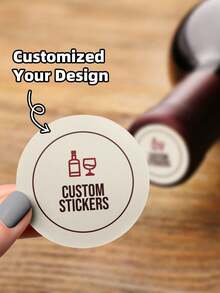 1-12 Pcs Custom Wine Bottle Labels Suitable For Weddings, Bridal Showers, Newlyweds, Couples, Special Events, And Holiday Parties. Waterproof Personalized Text Stickers; Can Be Used As Bridesmaid Champagne Labels, Bridesmaid Wedding Party Invitation Labels, And The Mini Version Can Also Be Used As A Creative Bridesmaid Gift Box. - Multicolor 1 - View 9