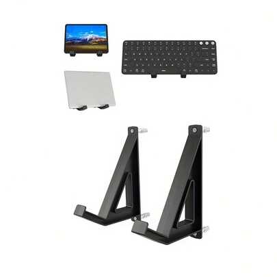 Estantería de almacenamiento multifuncional montada en la pared, puede almacenar teclado, portátil, tableta, marco de fotos, pintura, libros, etc. Viene con tornillos o cinta adhesiva de doble cara para una fácil instalación