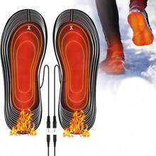 1 Pair USB Powered Trimmable Electric Heated Insoles, Unisex Foot Warming And Massaging - Multicolor - View 10