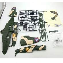 1/35 Skala Plast Modellbyggsats Hawker Hurricane Flygplan Byggstenar Amerikanska P-51 Mustang Flygplan Brittiskt Spitfire Flygplan Leksak - Multifärgad - Visa 11