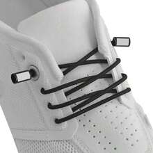 2.5MM Round No Tie Elastic Shoe Laces, 64 Stretchy Bungee Speed Tieless Shoelaces Sneakers - Initial - View 2