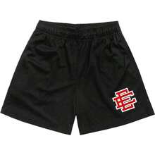 New Summer EE  Basic Mesh Short Classic Floral Printed Gym Shorts Men's Gym Basketball Sports Beach Men Shorts - 蒙特內哥羅 - 查看 4