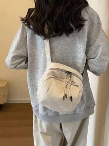 TIANDINGYU Women's Fabric Large Capacity Crossbody Bag, Shoulder Bag, Casual Shopping Sling Bag, Commuting Essential, Versatile Messenger Bag, Shell Bag, Holiday/Birthday Gift (Length 21cm*Thickness 12cm*Height 19cm) - Multicolor - View 3