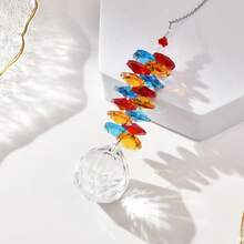 20mm Colorful Crystal Ball Vintage Crystal Pendant Rainbow Suncatcher Suitable For Window Decor, Garden Wind Chime Crafting - A - View 23