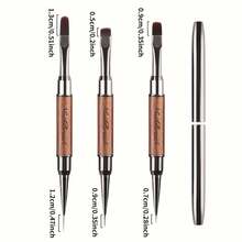 Dual-Ended Nail Art Brush - For Gel & Crystal Manicure, Painting Pen, Liner Brush - Multicolor - View 5