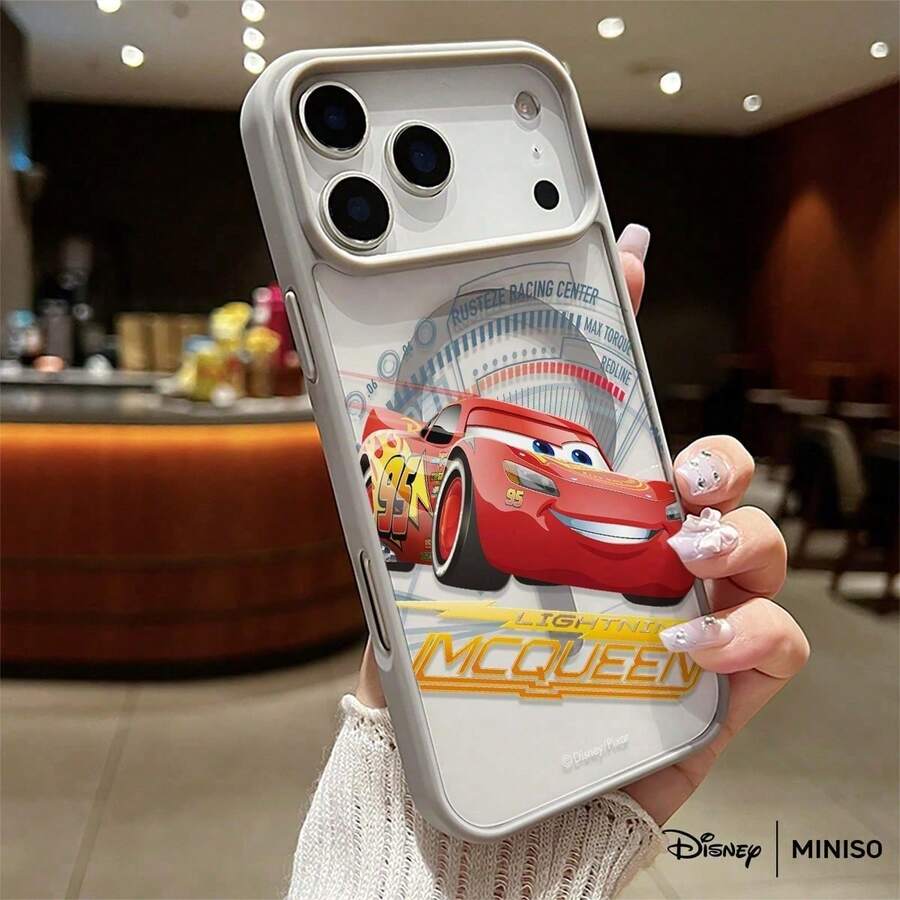 Disney Cars Lightning McQueen Rusteze Racing Design Transparente Magnetische Stoßfeste Handyhülle, geeignet für iPhone 17 Pro Max/17 Pro/17 Air/17/16/15/14/13/12/11/X/XS Pro/Pro Max Serie, iPhone 17 Pro Max Hülle, iPhone 17 Pro Hülle, iPhone 17 Hülle, Weihnachtsstrumpf Füllungen für die Freundin - Grau - Übersicht 1