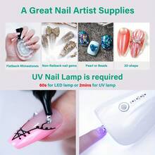 3pcs New Super Strong Nail Glue (15g) Provides A Strong, Secure Hold And Is Suitable For Nail Art Decorations And Extensions, Including Nail Jewelry, Jewels, Diamonds, And Other Multi-Functional UV/LED Gels. - 15g*3pcs - 查看 4
