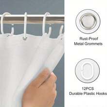 1件装趣味猫咪图案浴帘，防水耐用面料，配有12个挂钩，是爱猫人士的理想之选。 - 雙槍貓龍 - 查看 4