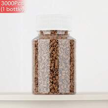3000pcs/Bottle 14 Colors 2.6mm Square Fuse Beads Set, 4 Transparent Pegboards Included With Instructions, DIY Cute Decor Accessories Materials - Small Bottle Of 2.6mm Perlite Beads - View 13