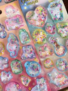 3D立体贴纸，可爱卡通趣味水瓶笔记本贴纸，学生文具 - color - 查看 4