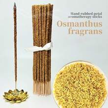 1 Pack Natural Handmade Floral Incense Sticks - Crafted With Dried Flowers And Herbs (Rose, Jasmine, Gardenia, Lavender, Osmanthus), Suitable For Air Purification, Meditation, Yoga, Long-Lasting Fragrance For Home, Office, Meditation Space - Multi Scents - View 6