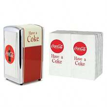 TableCraft /  "Have a " Napkin Dispenser/ Holder with Napkins - Plateado - Ver 1