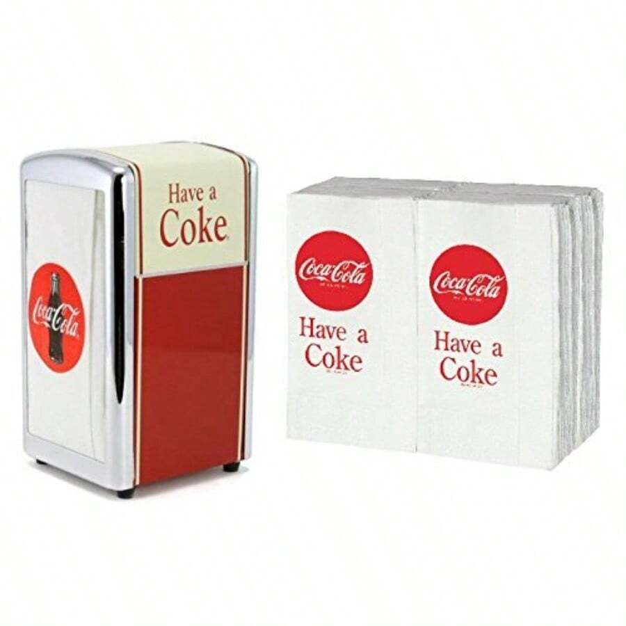TableCraft /  "Have a " Napkin Dispenser/ Holder with Napkins - Plateado - Ver 1