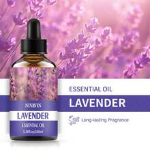 NIVAVIN 30毫升/60毫升/100毫升薰衣草精油，纯植物萃取，持久留香，适用于空气清新、面部护理、头发护理、芳香疗法，礼品装 - 薰衣草 - 查看 2