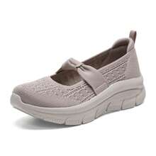 Skechers Giày lười nữ thường ngày, giày lười MODERN D'LUX dành cho nữ, giày thể thao nhẹ, thoải mái, tối giản 159117-TPE - Nâu xám - Xem 3