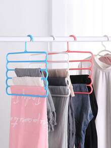 1pc Multi-Functional Scarf Rack, 5-Tier Plastic Non-Slip Scarf/Shawl Organizer Holder - Multicolor - View 7