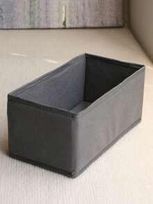 1/2/4pcs Non-Woven Fabric Drawer Organizer Boxes, Breathable & Foldable, Underwear & Socks Storage - Grey - View 7