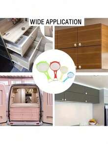 1/4pcs Plastic Mesh Strainer Set, Kitchen Sieve Set, Food Soy Milk Flour Sifter Long Handle Sieve Strainer, Sugar Sieve Fine Mesh Tea Strainer, Kitchen Supplies Kitchenware Kitchen Tools - Multicolor - View 6