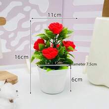 5盆/套仿真蝴蝶兰盆栽，适用于圣诞节、万圣节、情人节、派对、生日等场合的花卉装饰。仿真花卉摆设，兰花盆景，办公室装饰，仿真盆栽，户外花园绿植装饰品。 - 白色 - 查看 11