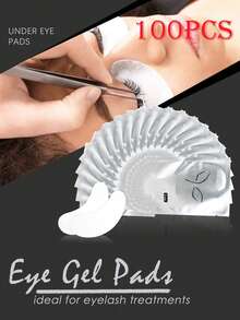 100pcs/Set Eyelash Extension Gel Pads, Eyelash Extension Tools, Makeup (100/50/20/10 Pairs) - White - View 9