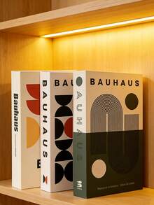 1/2/3pcs Random Creative Graphic Faux Book Decor, Artistic Pattern Fake Books For Cafe, Hotel, Villa Soft Furnishing, Prop - Multicolor - View 4