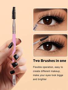 24PCS Makeup Tools Set Including:18PCS Makeup Brush Set+1pc Multi-Functional Zipper Toiletry And Cosmetic Bag Waterproof+5PCS Triangle Powder Puffs,All-In-One & Beginner-Friendly | Travel-Ready & Gift-Ready | Perfect For Newbies/Her - Multicolor - View 5