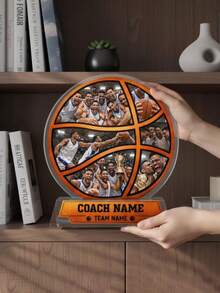 Personalized Basketball Gift, Customized Photo Acrylic Plaque, Team Award Trophy, Birthday Gift, Anniversary Gift - Style 22 - View 3