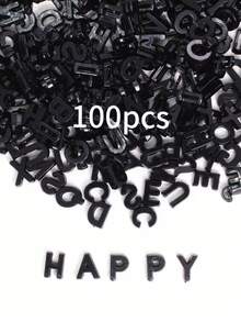 100pcs 15mm Acrylic Macaron Color Alphabet Beads For DIY Hairclips, Bracelets, Pendants, Jewelry Making - 15mm Letters - View 13