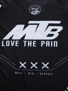 Camiseta de ciclismo para hombres, traje de carreras, bicicleta de montaña, BMX, ATV, camiseta de cuello en V para descenso, camiseta de manga larga para fitness, camiseta deportiva para correr - Versión universal, apta para ciclismo, todoterreno, viajes en motocicleta, senderismo, entrenamiento, pesca y uso diario casual - Negro - Ver 7