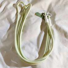 舒适贴合混色编织手机挂绳，单件装，纯色长款编织斜挎肩带，适用于手机包配件，春季复活节礼物 - 彩色 - 查看 13