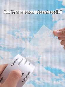 1 Roll Window Screen Repair Tape, Self-Adhesive Mesh Tape For Repairing Window Screen Holes, Window Screen Repair Strip For Dormitory Curtains, Self-Adhesive Window Screen Repair Tape, Window Screen Repair Patch, Hole Tear Insect/Noise Proof Window Sill Sealing Strip, Insect Proof Screen Patch, Self-Adhesive Window Screen Repair Tape - A - View 4