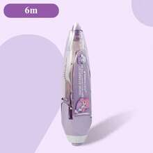 Press Type Kawaii Correction Tape Replaceable Refills White Out Corrector Band Student Japanese Stationery School Supplies I24D - Màu tím-1 với 4 - Xem 2