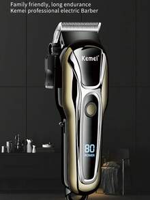 Kemei KM-PG1990A 电动理发器，男士理发器，适用于理发店或家庭使用，USB充电式理发器，旅行及日常使用理发器，适合专业理发师和造型师使用 - 彩色 - 查看 5