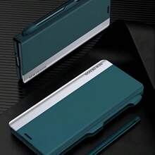 适用于三星 Galaxy ZFold3/ZFold4/ZFold5/ZFold6/ZFold7/ZTriFold 的真皮翻盖保护套,带支架,提供全方位保护,并附赠触控笔 - 彩色 - 查看 8