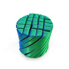 1个旋转螺旋圆柱体。多功能设计，可神奇变形，易于组装和携带。随时随地旋转。3D螺旋圆柱体模型套件。无需电力即可运行的静音玩具。 - 彩色 - 查看 10