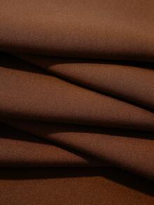 Damen Lässig Loose Gerade Bein Hose, Kaffeefarben Weite Bein Hose, Locker & Bequem, Eleganter Business-Casual, Hohe Taille Gerade Hose für Damen, Minimalistisch Alltags Tragen im Herbst/Winter Frühling - Kaffeebraun - Übersicht 8