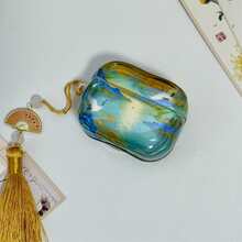 New Chinese Style Retro Apple Pro 3/Pro 2/4th Gen Earphone Case, Anti-Drop Protective Cover, Holiday Gift, Suitable For Girlfriend - Green - View 6