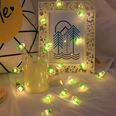 1pc Beer Mug Shaped LED Light, Suitable For St. Patrick's Day, Indoor Party Decoration. Home Photo Prop Light, Dining Table Fireplace Atmosphere Light, Bedroom Desk Holiday Mood String Light.