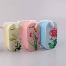 OKS Floral Print Bath Sponge, Soft Exfoliating Loofah For Shower, Random Color - BATH SPONGE - View 5
