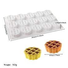 6/24 Cavity Raspberry Mousse Cake Mold, Silicone Mold For Baking, 3D Raspberry Pudding Cake, Silicone Mold, Dessert Chocolate Mold, Blackberry Cake Decorating Tool, Non-Stick Baking Mold - White - View 23