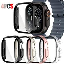 6pcs Or 4 Packs Or 2Pcs Pc + Tempered Glass All-In-One Watch Case, Anti-Drop Stylish Protective Cover, Compatible With Apple Watch Case 40/41/42/44/45/46/49mm, Compatible With Apple Watch Series Ultra/Se/11/10/9/8/7/6/5/4/3/2/1, Smart Watch Accessories Men Women - 4PCS - View 23