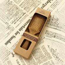 NEFOUME Natural Bamboo Air Cushion Massage Comb, Bamboo Material Contacts Scalp Safely, Anti-Static Prevents Tangling, Round Bamboo Teeth + High Elastic Silicone Air Cushion Massage, One Stroke Smooths Frizz And Reduces Hair Loss, Protective Oil Coating Prevents Moisture And Mildew, Bamboo + Rubber Materials - Multicolor - View 10